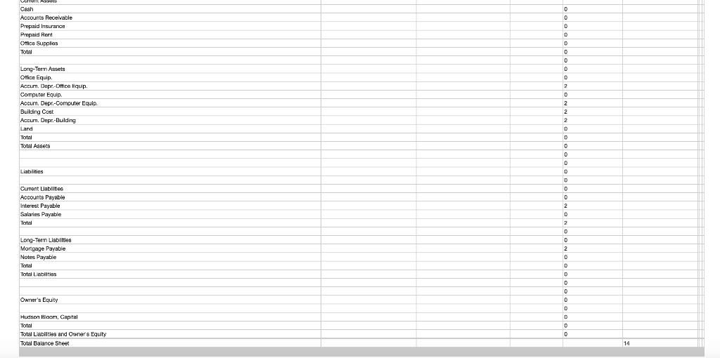 adjustments just basing off of the worksheet for all statements Error Report(shows