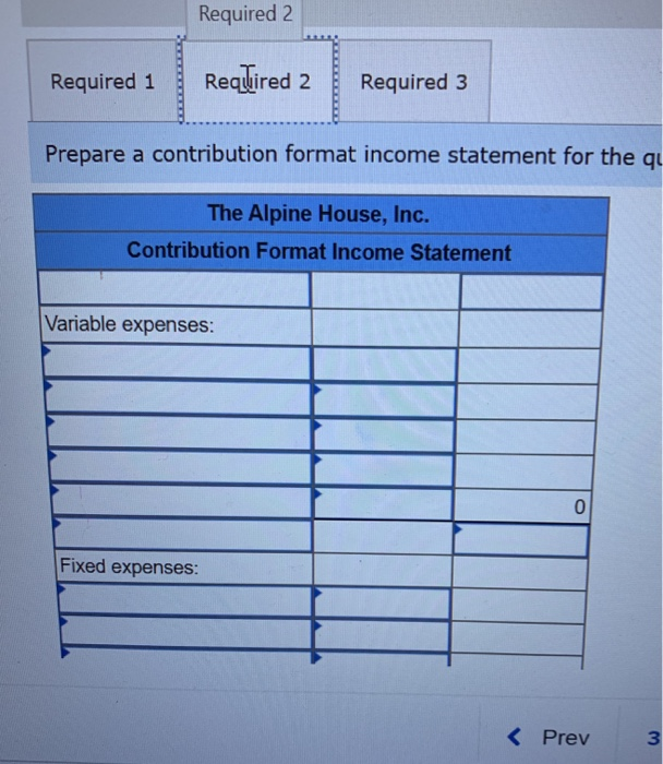 shown below for the quarter ended March 31: Amount $1,350,000 450 49