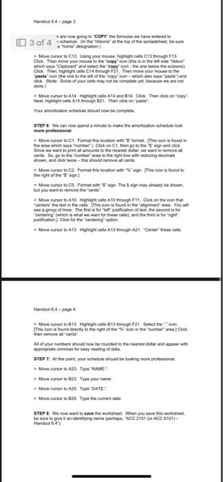 an amortization schedule, it wil help if al of the columns are