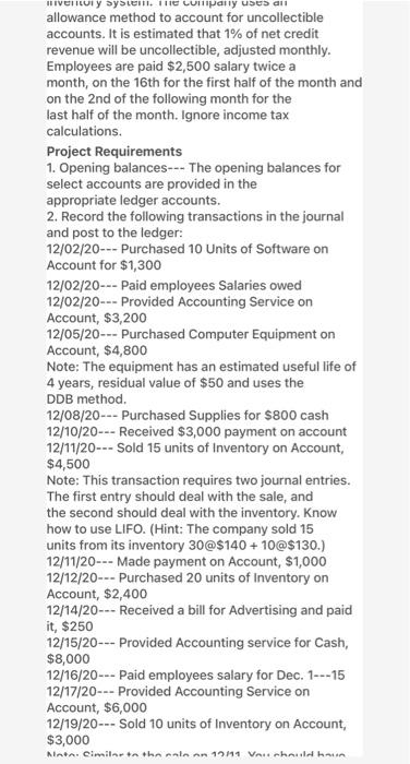 earnings. i have included a picture of the trial balances. i have