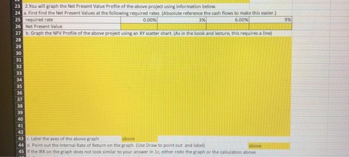 filled in the formulas. (no need to show 2b) excel ia still