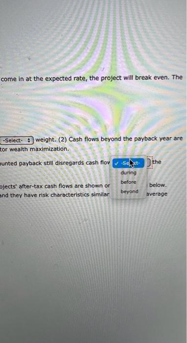 Unlike regular payback, the discounted payback considers costs. However, the discounted payback