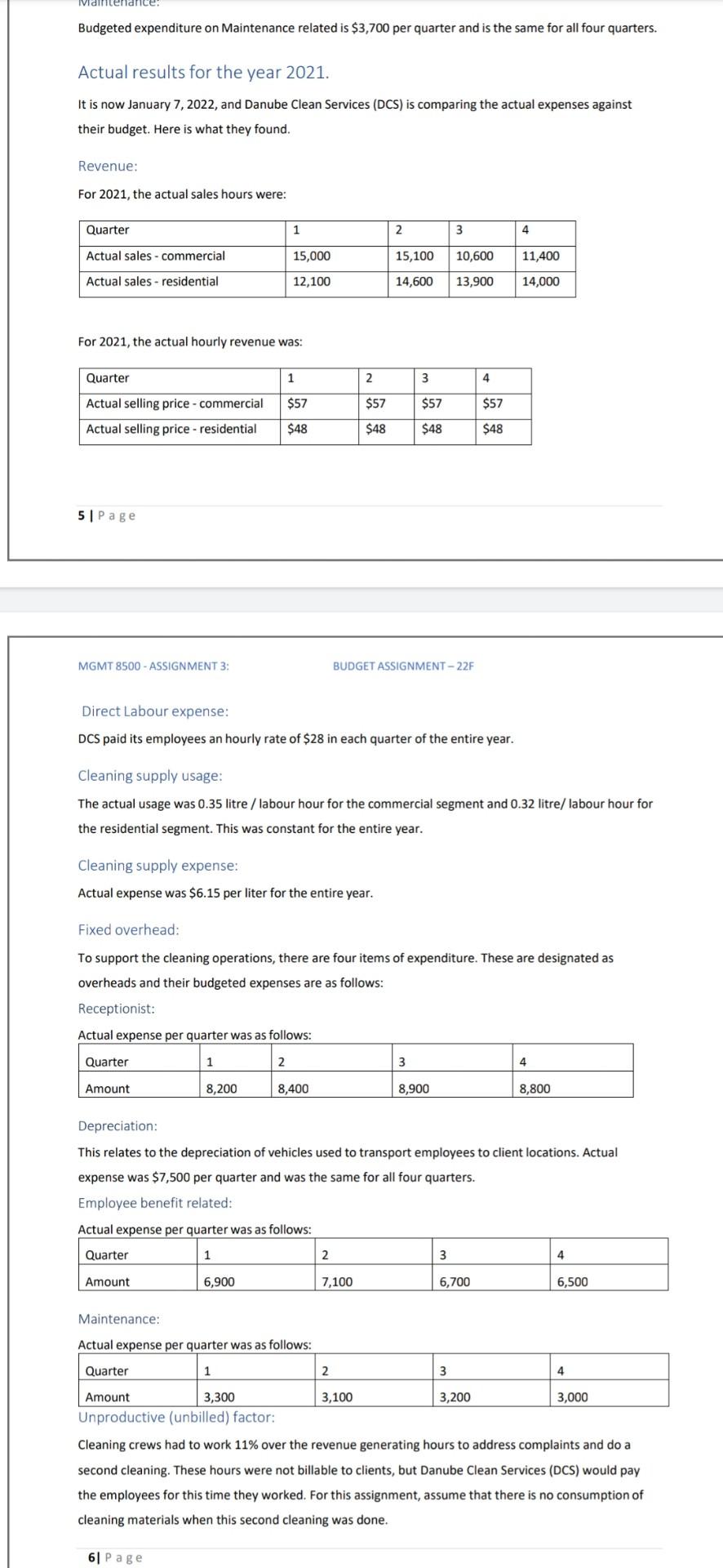 budget - Actual budget - Flexible budget - Static budget variance -