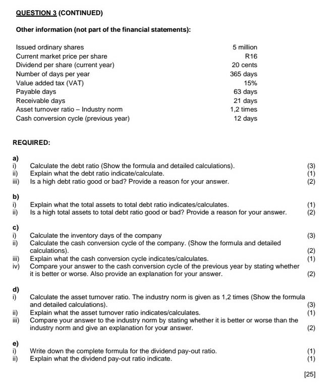 minutes) The following information was obtained from the financial statements of Lotter's