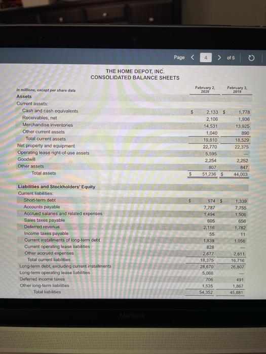 Inc. caclulate the following and provide comments where appropriate: Page of 5