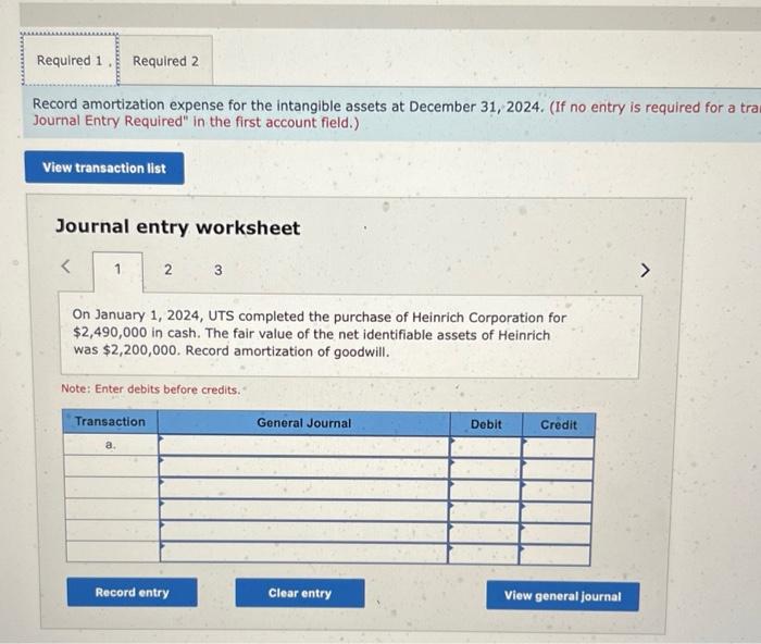 (LO7-5) The following information relates to the intangible assets of University Testing