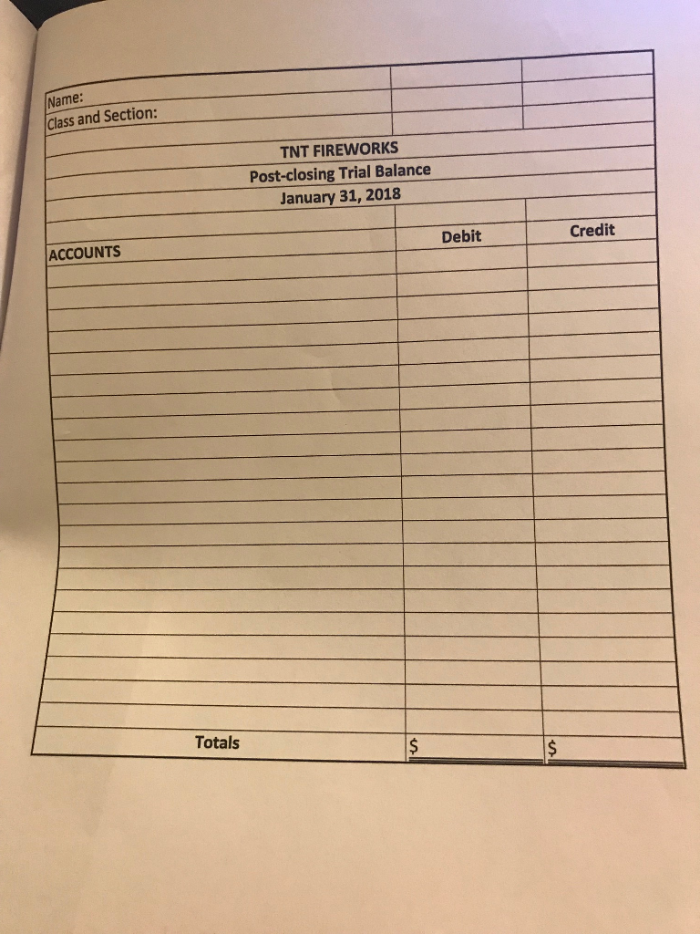 Ledger account balances listed in question 1 as the beginning balances in