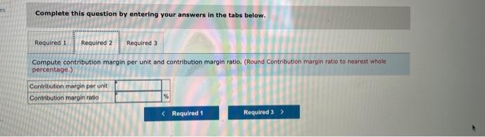 LO A1 The following costs result from the production and sale of