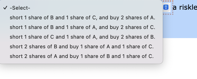  eBook Problem 7-12 Suppose that three stocks (A, B, and C)