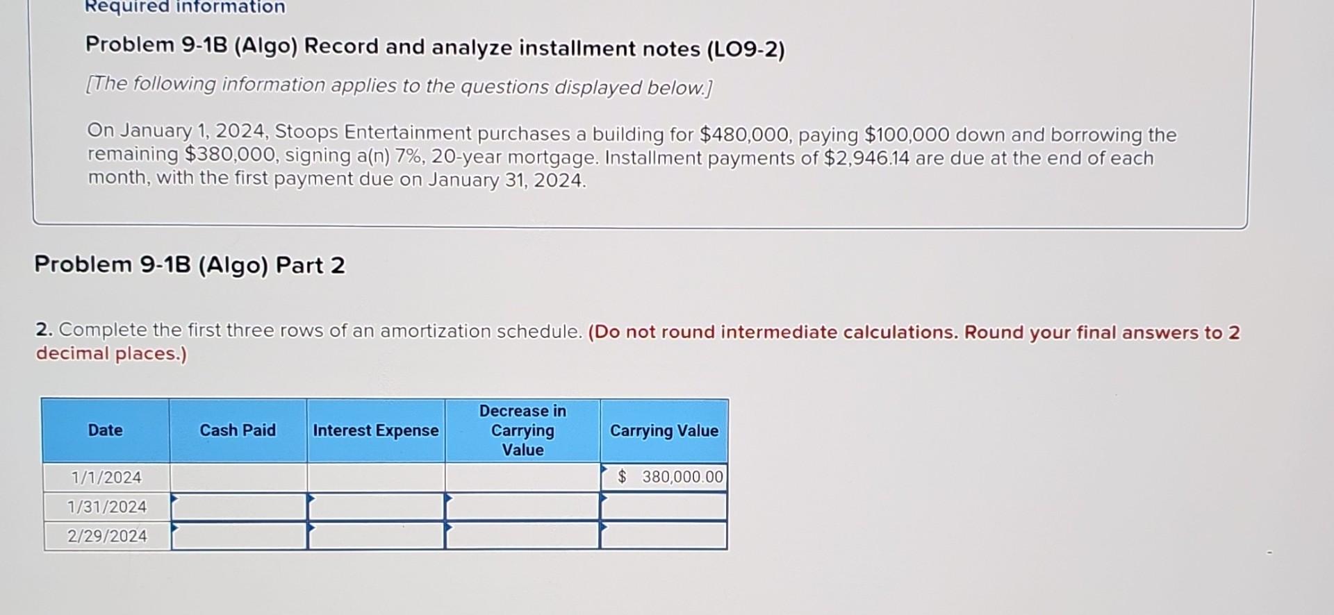 [The following information applies to the questions displayed below.] On January 1,