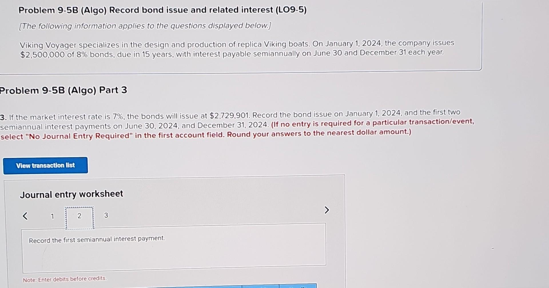 notes (LO9-2) [The following information applies to the questions displayed below.] On