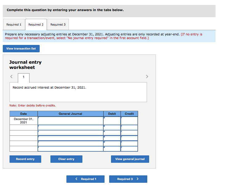 to wholesalers. The company's fiscal year-end is December 31. During 2021, the