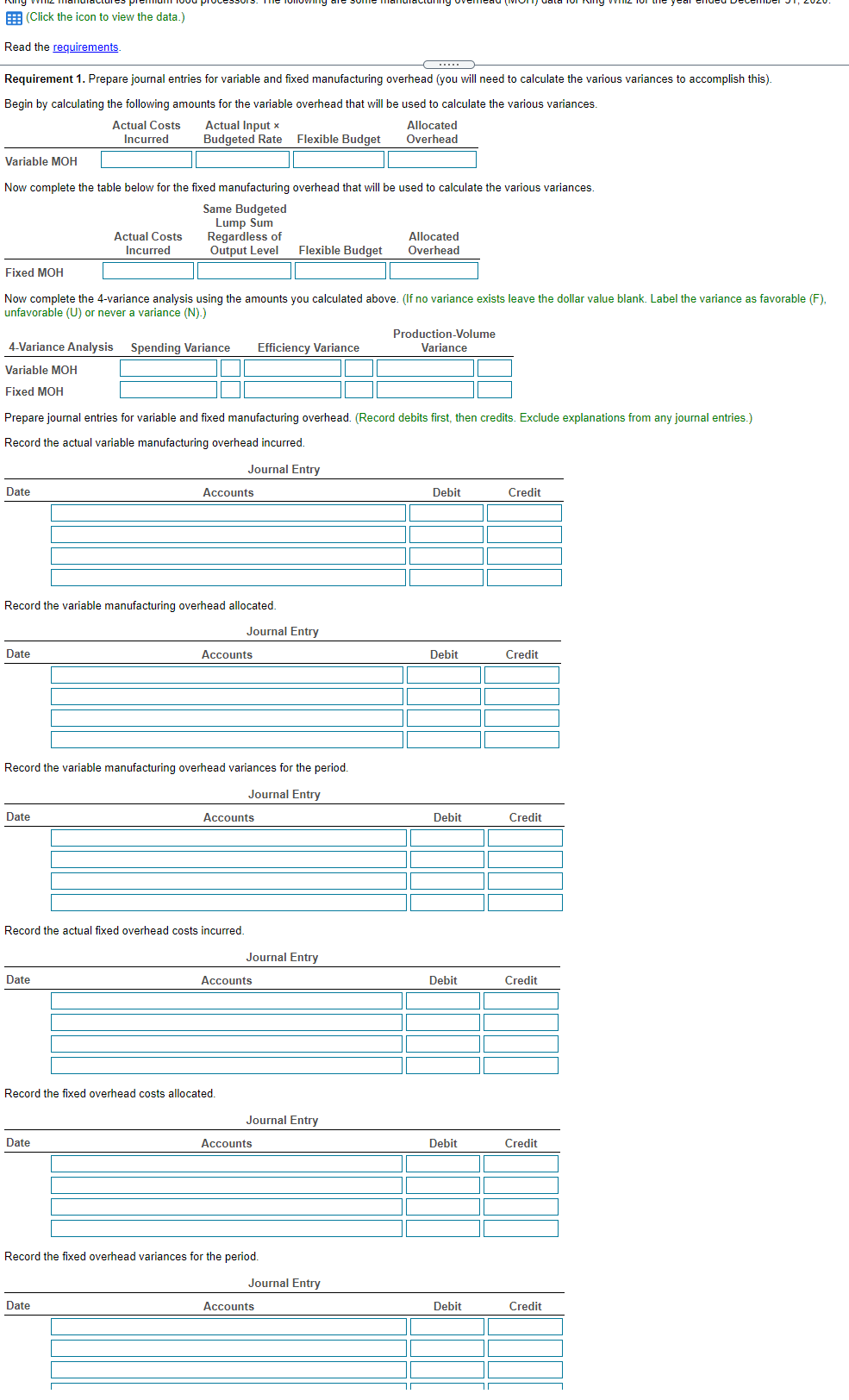 F: (Click the icon to view the data.) Read the requirements.