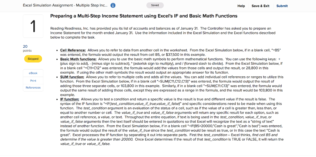 Help! And plus show formula on excel to show work on how