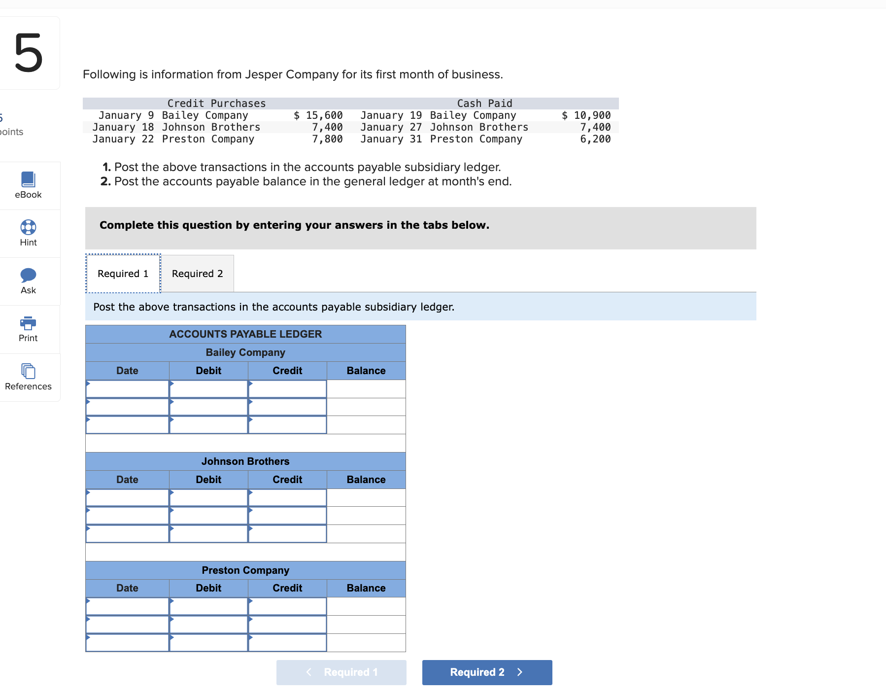 Please help me complete required 1 and Required 2. Following is information