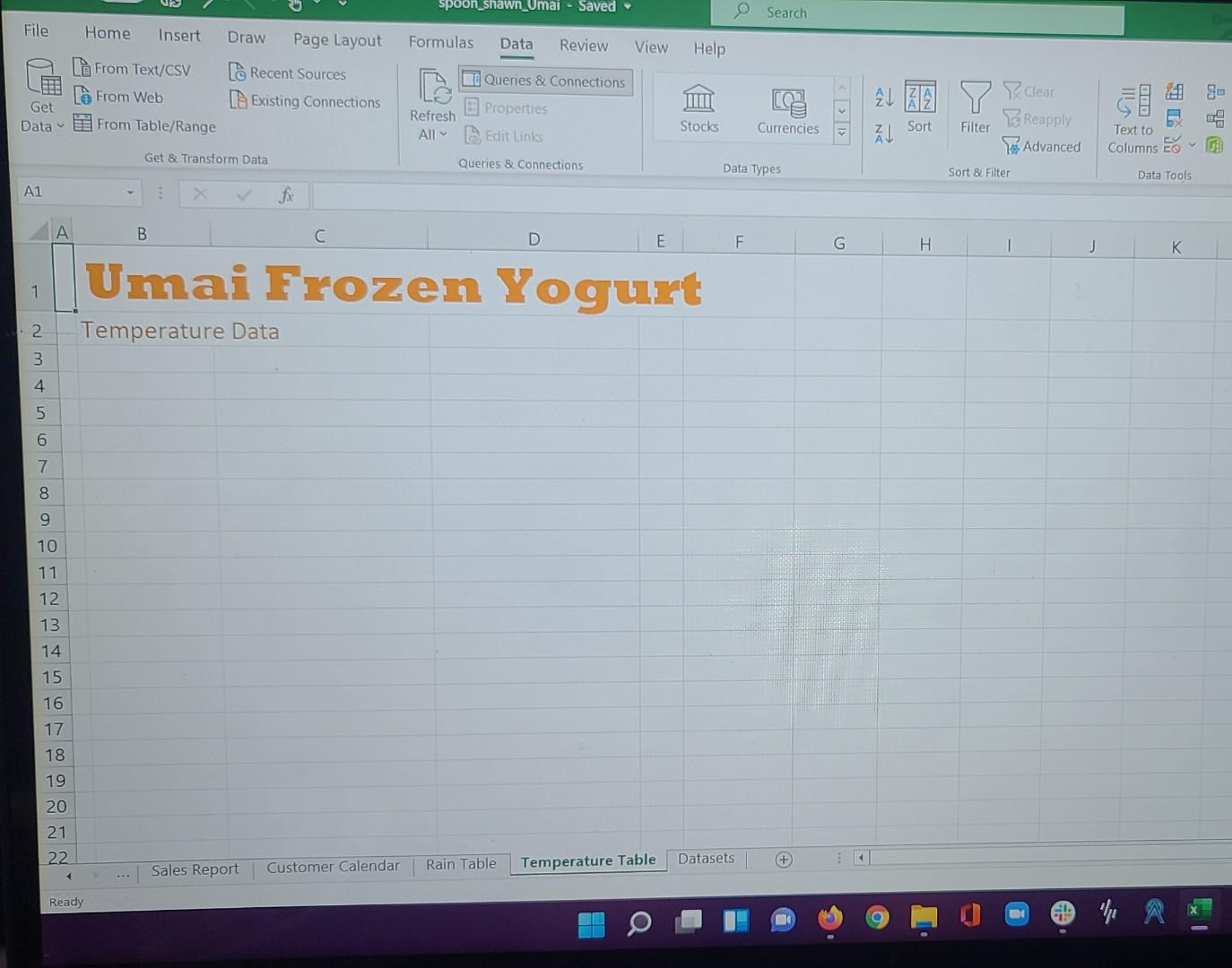 weather play a significant role in the volume of customer traffic. She