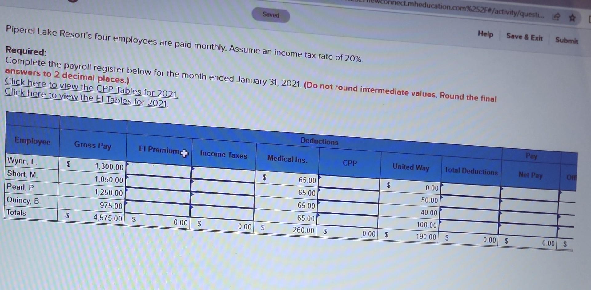 help me solve this before 11 pm today urgent!! Piperel Lake