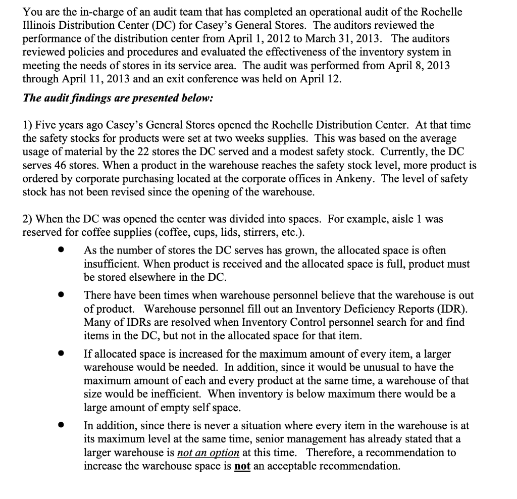 cause, criteria, effect) 3) Several IDRs contained comments regarding damaged goods. For