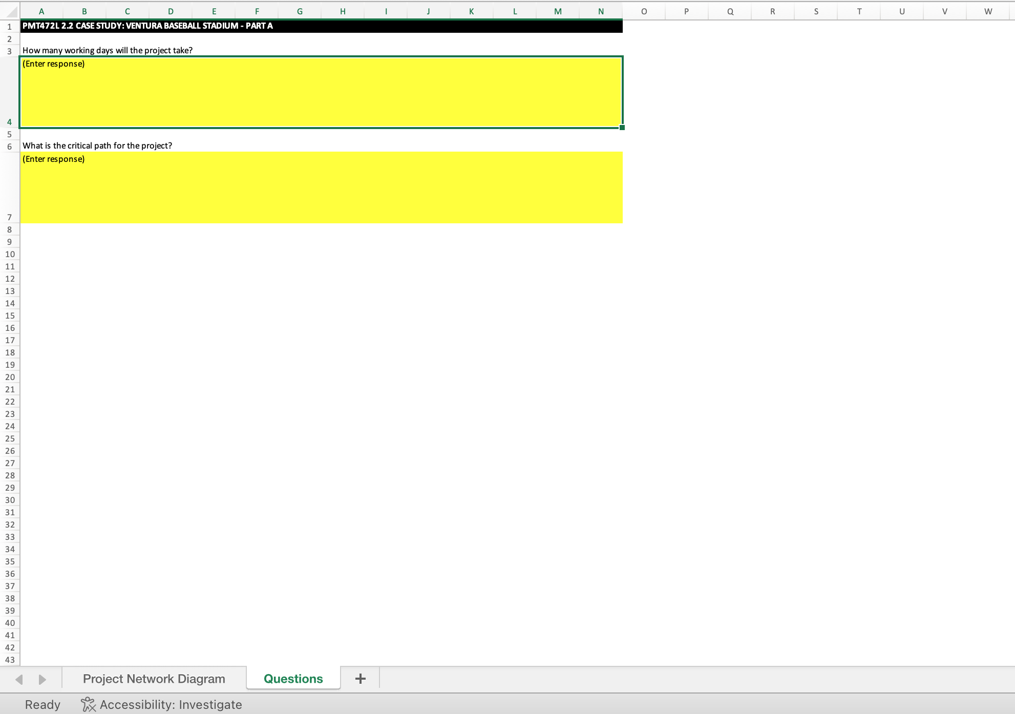 activity ID, duration, earliest start, earliest finish, latest start, latest finish, and
