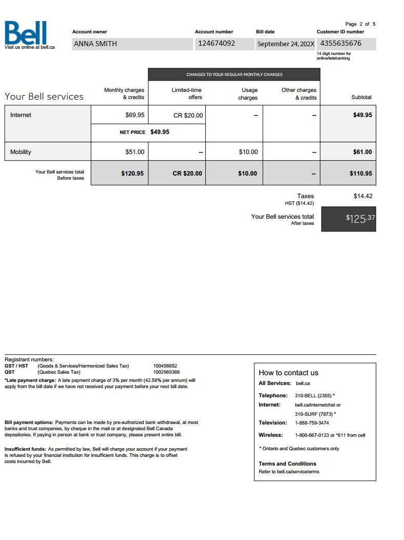 column 12 column 13 QUESTION 6 *BONUS T2125 - part 5 -