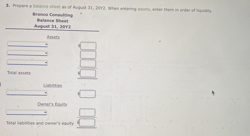 Earned - Salaries Expense - Rent Expense - Auto Expense - Supplies