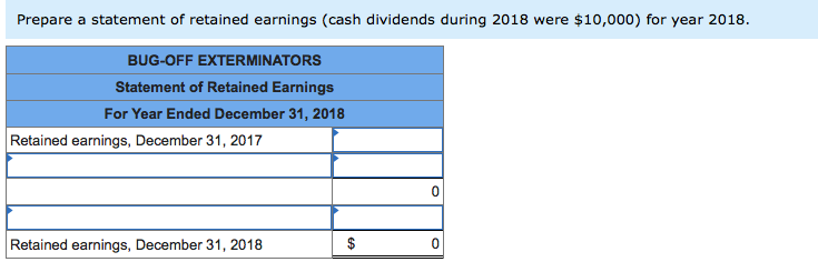 services and sells extermination products manufactured by other companies. The following six-column