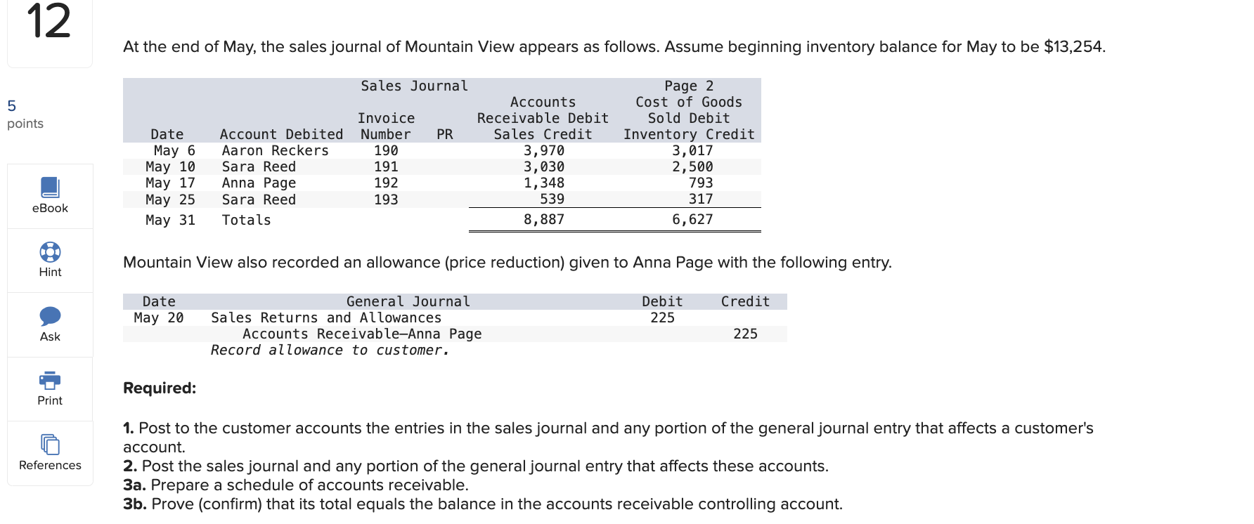 qPlease help me complete required 1, required 2, required 3A, and required
