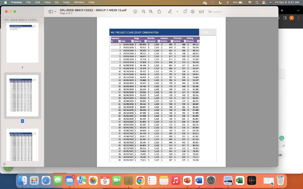 to repay the term loan monthly payments during the first 10 years)