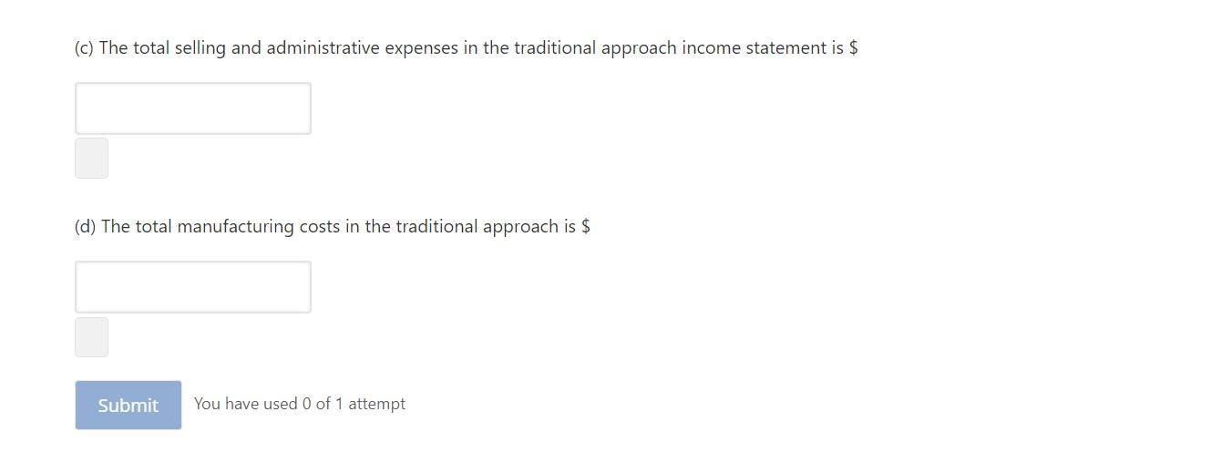 dollar ($) symbol or any other symbols in the answer input boxes,