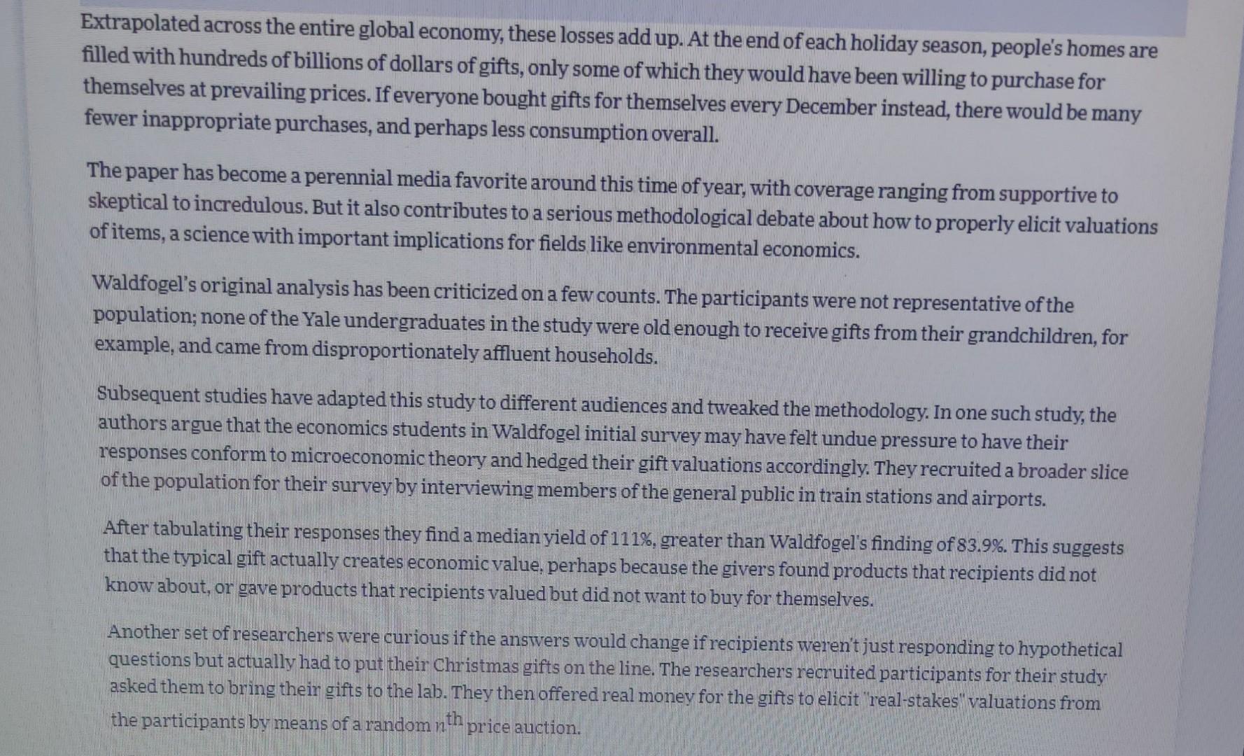 purchased value? 3- try to explain the findings using the ecomice concepts