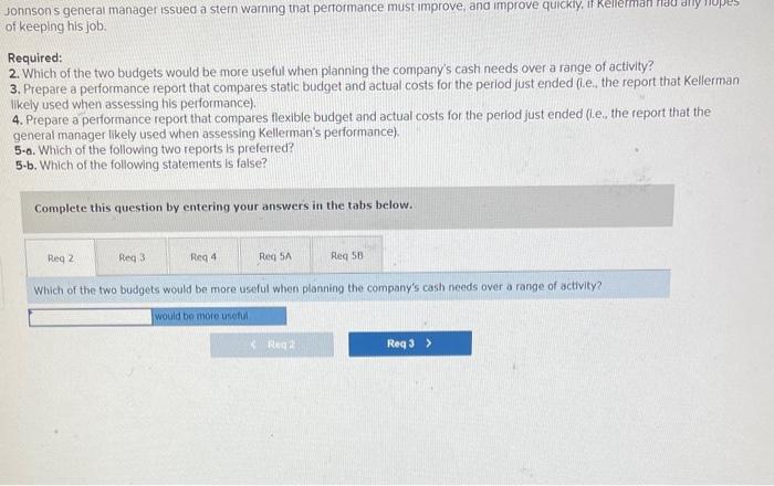 Johnson Electrical produces industrial ventilation fans. The company plans to manufacture 72,000