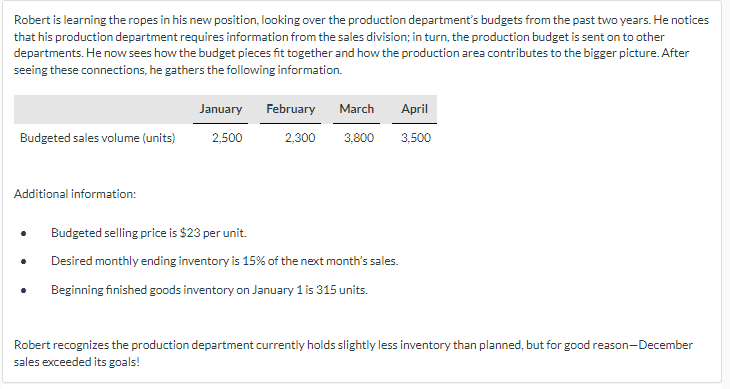 Robert is learning the ropes in his new position, looking over