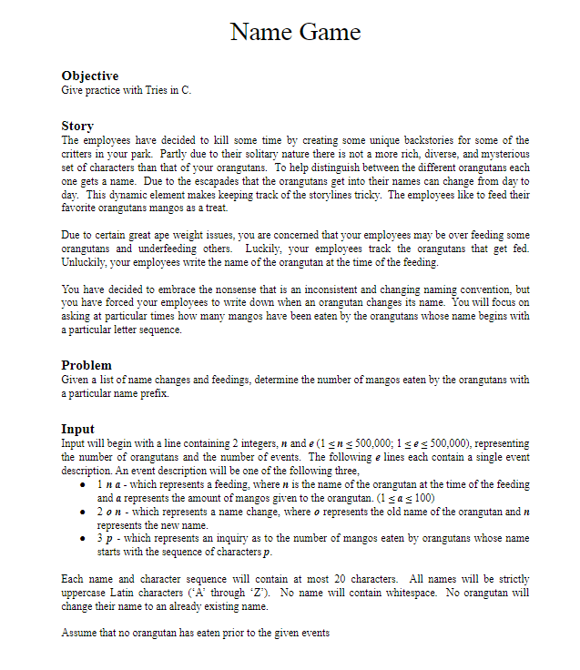 C Language only, dont copy and paste the answer ty Objective