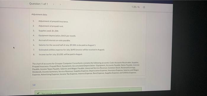 Debit Credit Cash $4,500 1030 590 $340 Accounts receivable Supplies Accounts payable