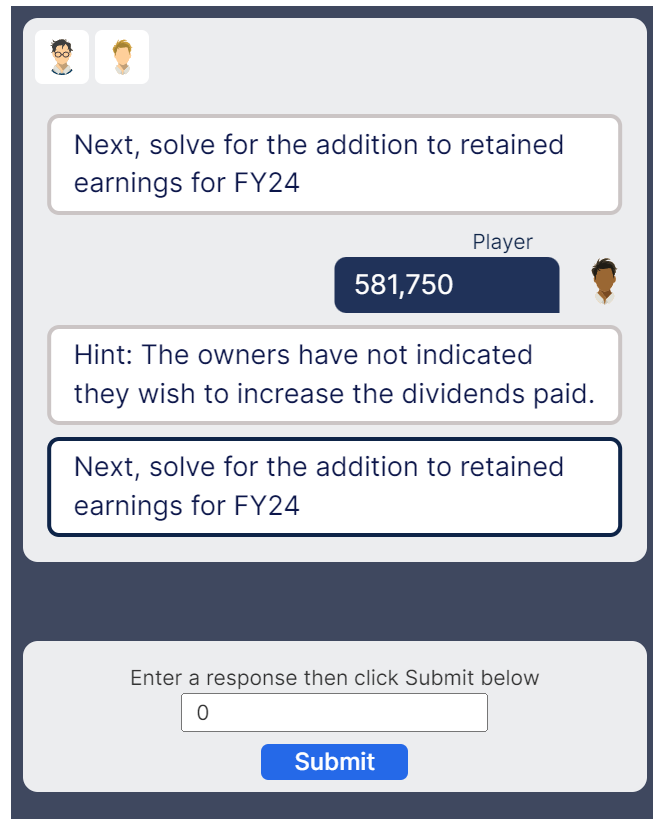  Next, solve for the addition to retained FY23 Finances Growth Assumptions