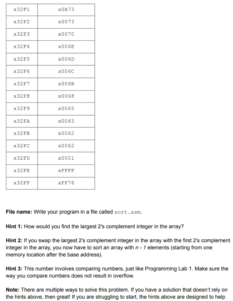 address. The i-th element of the array is stored in memory location