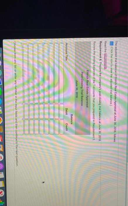 have been opened using the balances from the adjusted trial balance. Post