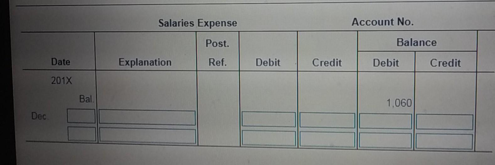 enter a "0". For purposes of this problem, ignore posting references. Select