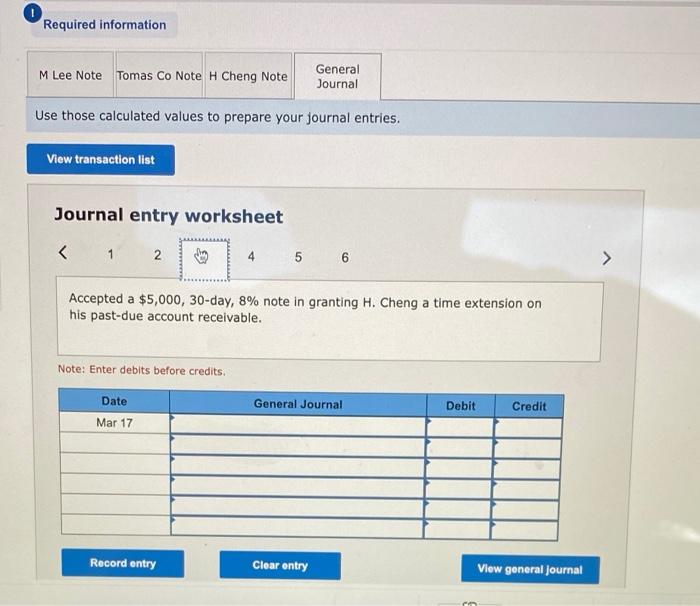 P4 Jan. 27 Received Lee's payment for principal and interest on the