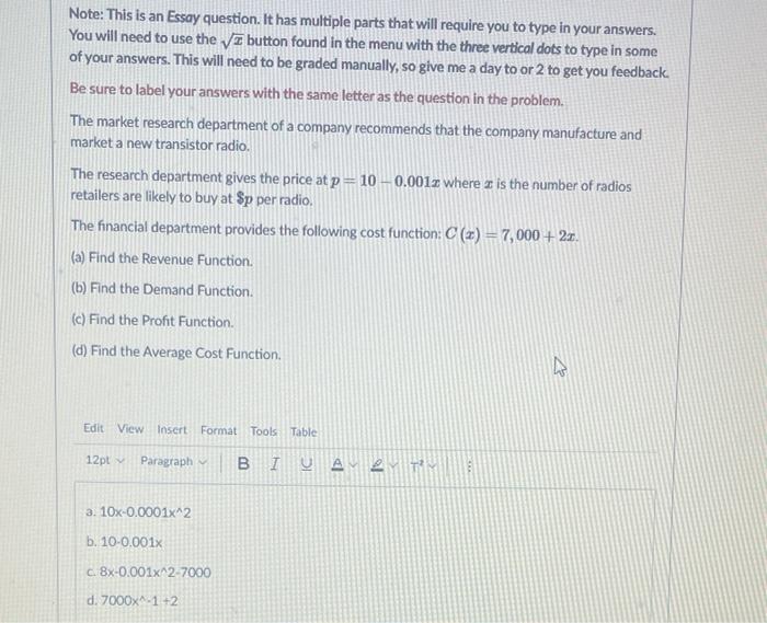 will require you to type in your answers. You will need to