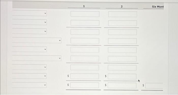 units Ending raw materials inventory: Ending finished goods inventory: Third-quarter production: First
