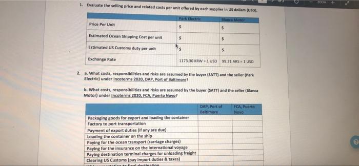 the following scenario questions and transfer your answers to the Week 8: