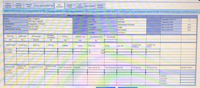 Date: 2-5-2020 003.10.1987 Position Production worker P/F Ronexempt M/S Married/Joint Day at