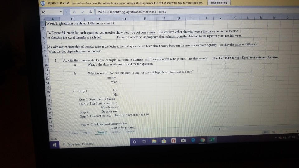 DET FIGHT 1 Week 2 Illentifying Significant Differences - part 1 3