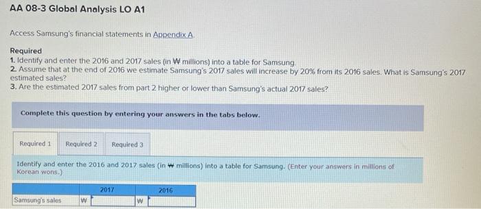  need help with required 1-2 . appendix a at the bottom.