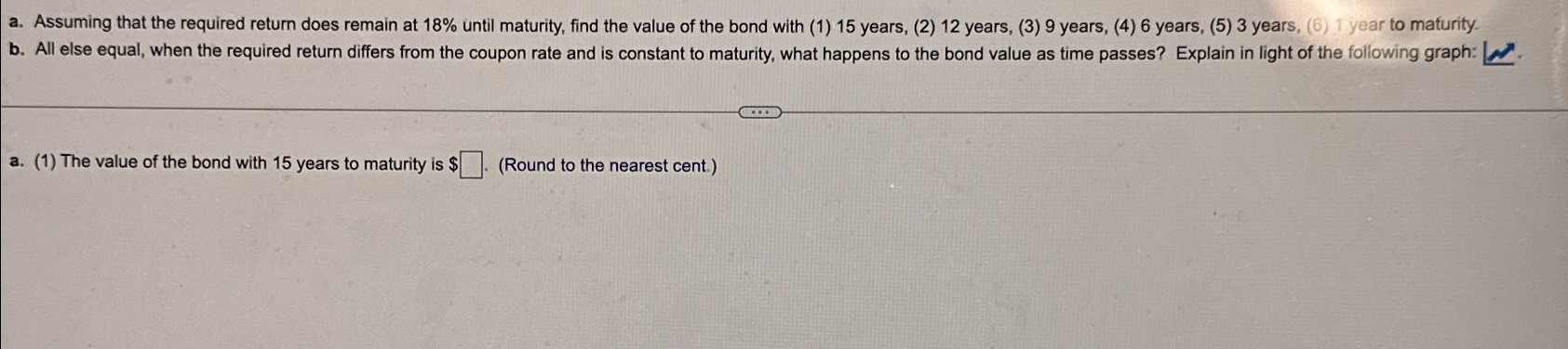  a. Assuming that the required return does remain at 18% until