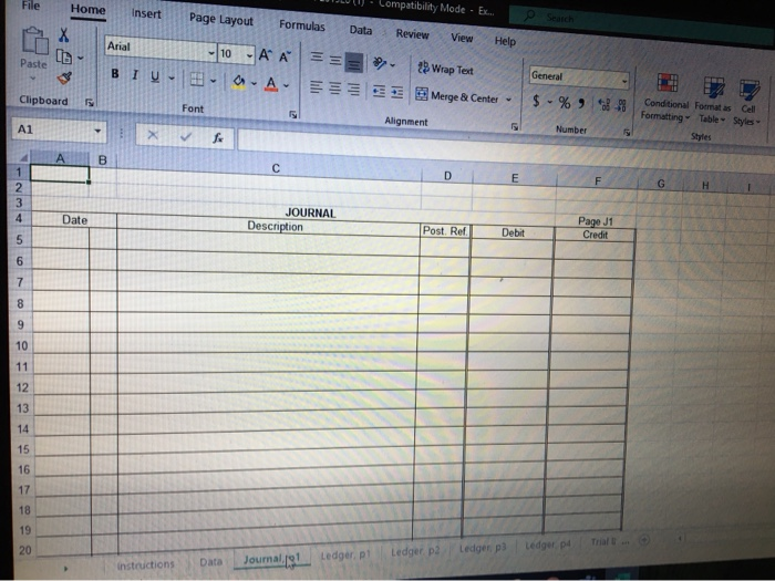 ledger and trail balance UPUUCIU Fonte 2 Alignment B21 Number ACC 101