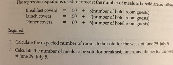 five weeks of actual data. An adjustment is made for holidays as