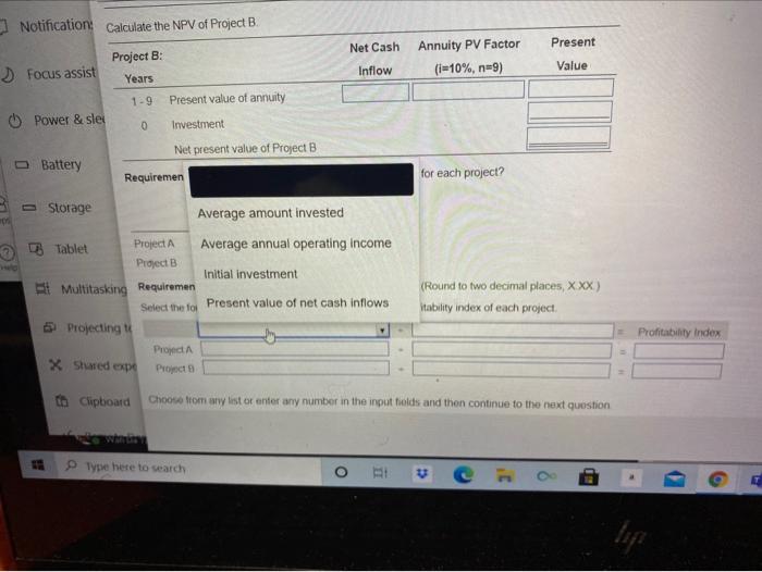 view Present Value of $1 table) Click the icon to view Present