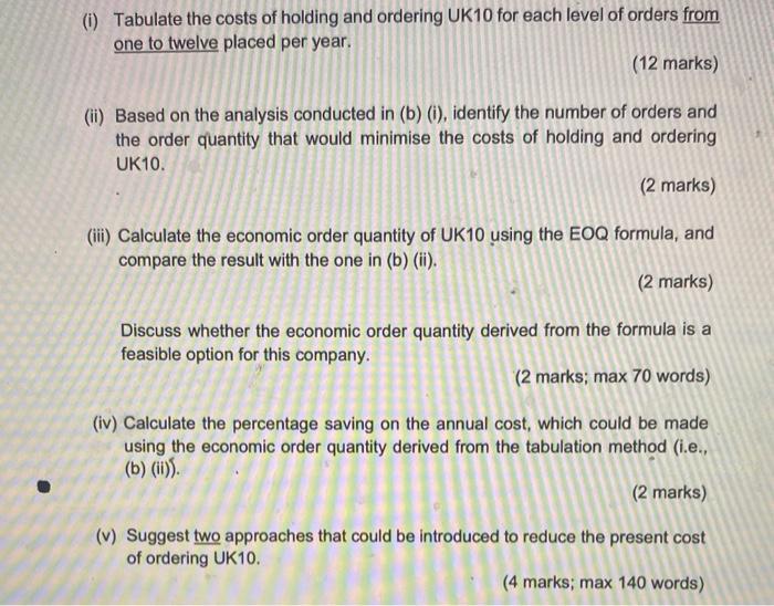 the cost of ordering while decreases with the cost of holding inventory.